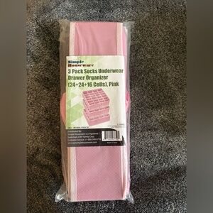 Pink Drawer Organizer Set